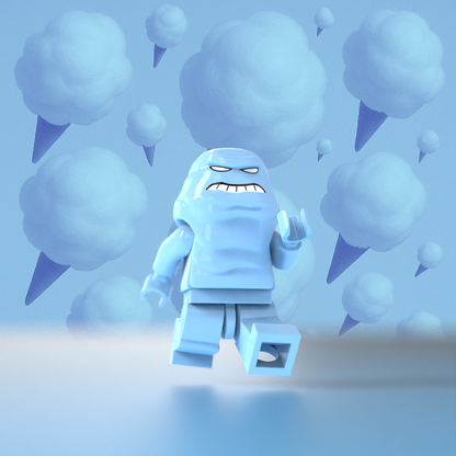 PRIVATE COLLECTION - Subject #0124 - BRIGHT LIGHT BLUE VARIANT